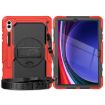 Samsung Galaxy Tab S10+/S9+/S9 FE+ Red+Black Silicone Hybrid Case - 2