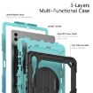 Samsung Galaxy Tab S10+/S9+/S9 FE+ Silicone Hybrid Case Black/Blue - 7