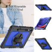 Samsung Galaxy Tab S10+/S9+/S9 FE+ Silicone Hybrid Case Black/Blue - 4