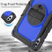 Samsung Galaxy Tab S10+/S9+/S9 FE+ Silicone Hybrid Case Black/Blue - 8