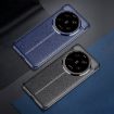 Xiaomi 14 Ultra Black Litchi Texture Shockproof TPU Phone Case - 2