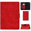 Samsung Galaxy Tab A 8.0 (2019) Red Leather Flip Case with Card Slots - 1