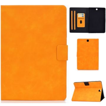 Cowhide Texture Leather Case for Samsung Galaxy Tab A 9.7 T550/T555C Khaki - 1