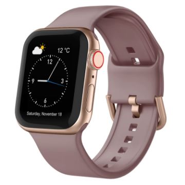 Apple Watch Ultra 49mm Silicone Band, Pin Buckle - Smoked Purple - 1