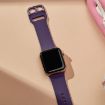 Apple Watch Series 8 45mm Dark Purple Silicone Pin Buckle Band - 4