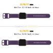 Apple Watch Series 7 41mm Dark Purple Silicone Band Pin Buckle - 2