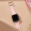 Apple Watch Series 7 45mm Pink Silicone Pin Buckle Band - 4