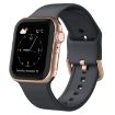 Apple Watch Series 7 45mm Dark Grey Silicone Pin Buckle Band - 1
