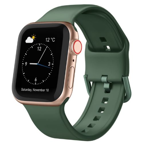 Apple Watch SE 40mm Clover Silicone Band with Pin Buckle - 1