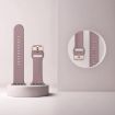 Apple Watch SE 44mm Silicone Band, Pin Buckle - Smoked Purple - 3