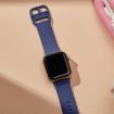 Apple Watch SE 44mm Silicone Band, Pin Buckle, Violet Gray - 4