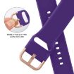Apple Watch Series 6 40mm Purple Silicone Pin Buckle Band - 3