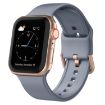 Apple Watch Series 6 40mm Blue Grey Silicone Band Pin Buckle - 1