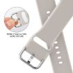 Apple Watch Series 6 40mm Starlight Silicone Band Pin Buckle - 3