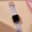 Apple Watch Series 3 38mm Silicone Band, Pin Buckle - Baby Purple - 4
