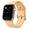 Apple Watch Series 2 42mm Light Orange Silicone Band Pin Buckle - 1