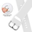 Apple Watch Series 2 38mm White Silicone Pin Buckle Band - 3