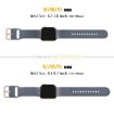Apple Watch Series 2 38mm Blue Grey Silicone Band with Pin Buckle - 2