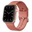 Apple Watch 42mm Coral Silicone Pin Buckle Band - 1