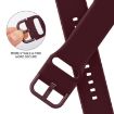 Apple Watch 38mm Wine Red Silicone Pin Buckle Band - 3