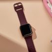 Apple Watch 38mm Wine Red Silicone Pin Buckle Band - 4