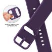 Apple Watch Ultra 2 49mm Dark Purple Silicone Pin Buckle Band - 3