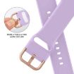Apple Watch Series 9 41mm Lavender Silicone Pin Buckle Band - 3