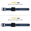 Apple Watch Series 9 45mm Silicone Band - Abyss Blue Pin Buckle - 2