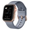 Apple Watch Series 9 45mm Blue Grey Silicone Pin Buckle Band - 1