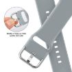 Apple Watch Series 9 45mm Light Grey Silicone Band Pin Buckle - 3