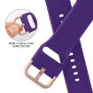 Apple Watch Series 10 46mm Purple Silicone Pin Buckle Band - 3
