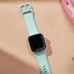 Apple Watch Series 10 46mm Mint Green Silicone Band Pin Buckle - 4