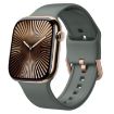 Apple Watch Series 10 46mm Olive Silicone Pin Buckle Band - 1