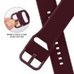 Apple Watch Series 10 46mm Wine Red Silicone Band Pin Buckle - 3