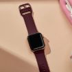 Apple Watch Series 10 46mm Wine Red Silicone Band Pin Buckle - 4