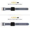 Apple Watch Series 10 46mm Blue Grey Silicone Band Pin Buckle - 2