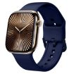 Apple Watch Series 10 46mm Midnight Blue Silicone Band Pin Buckle - 1