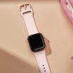 Apple Watch Series 10 42mm Pink Sand Silicone Band Pin Buckle - 4