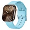 Apple Watch Series 10 42mm Light Blue Silicone Band Pin Buckle - 1