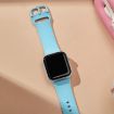 Apple Watch Series 10 42mm Light Blue Silicone Band Pin Buckle - 4