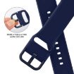 Apple Watch Series 10 42mm Silicone Band, Midnight Blue Pin Buckle - 3