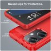 OPPO K11 5G Red Carbon Fiber Brushed Texture TPU Phone Case - 6