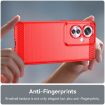 OPPO F25 Pro 5G Red Carbon Fiber Brushed Texture TPU Phone Case - 5