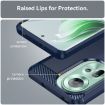 OPPO Reno11 Global Blue Carbon Fiber Brushed Texture TPU Case - 6
