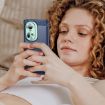 OPPO Reno11 Global Blue Carbon Fiber Brushed Texture TPU Case - 7
