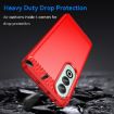 OPPO K12 5G Red TPU Phone Case - Carbon Fiber Brushed Texture - 3