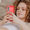 OPPO K12 5G Red TPU Phone Case - Carbon Fiber Brushed Texture - 7