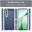 OPPO K12 5G Blue TPU Phone Case - Carbon Fiber Brushed Texture - 2
