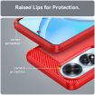 OPPO A60 Red Carbon Fiber Brushed Texture TPU Phone Case - 6