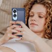 OPPO A60 Blue Carbon Fiber Brushed Texture TPU Phone Case - 7